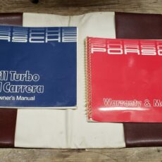 1986 Porsche 911 Carrera / 930 Turbo Owners and Warranty & Maintenance manual set